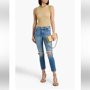 GRLFRND Karolina distressed high-rise jeans in I Put A Spell On You Sz 26